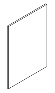 Golden Cabinetry Panel Walnut TEP9634 3/4-WT