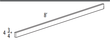Golden Cabinetry Toe Kick Walnut TK8-WT