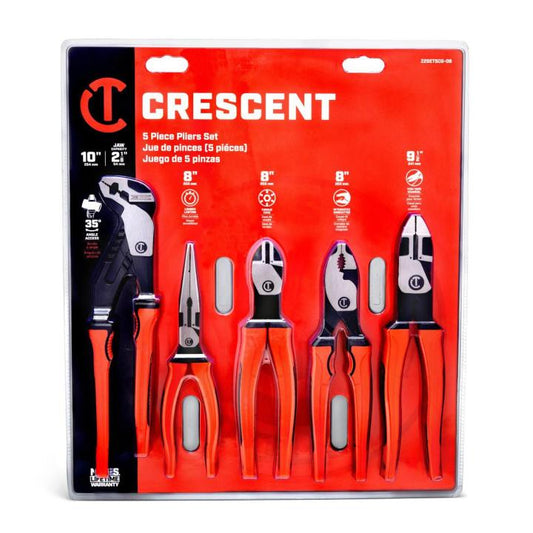 Crescent 5PC Z2T Mixed Dual Material Plier Set