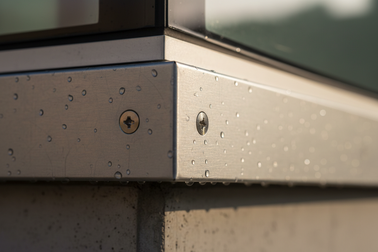 Aluminum Trim exterior close up