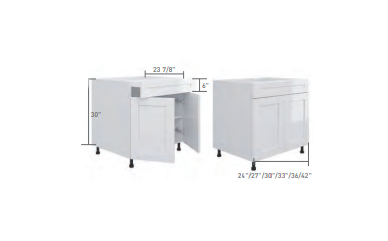 Oppein Premium Base Cabinet B27-WSS/PB Box