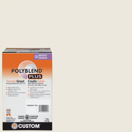 Polyblend Sanded Grout 7lb Bright White #381