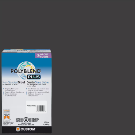 Polyblend Non-Sanded Grout 10lb Charcoal #60