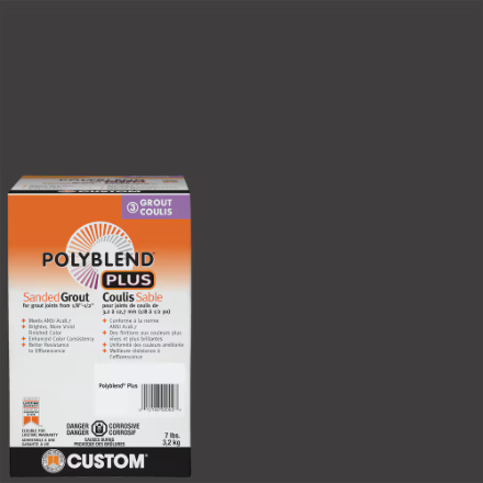 Polyblend Sanded Grout 7lb Charcoal #60