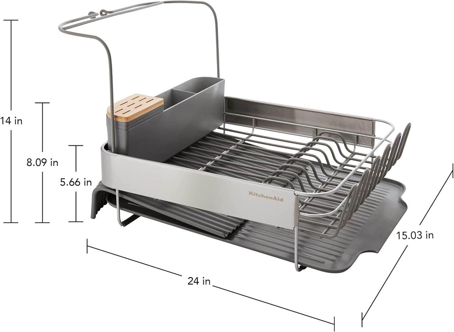 Kitchen Aid Dish Tray With Expandable Drain Board