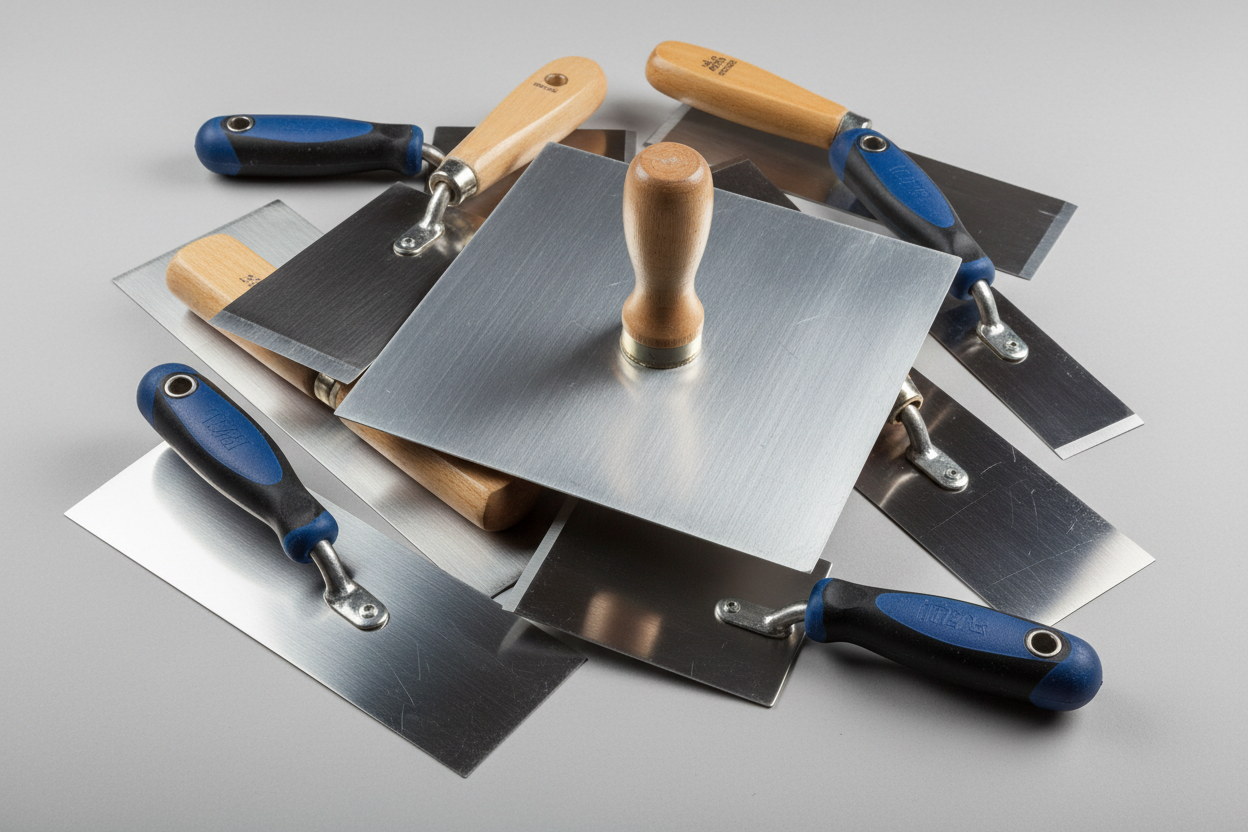 drywall Trowels hawks & Scrapers close up