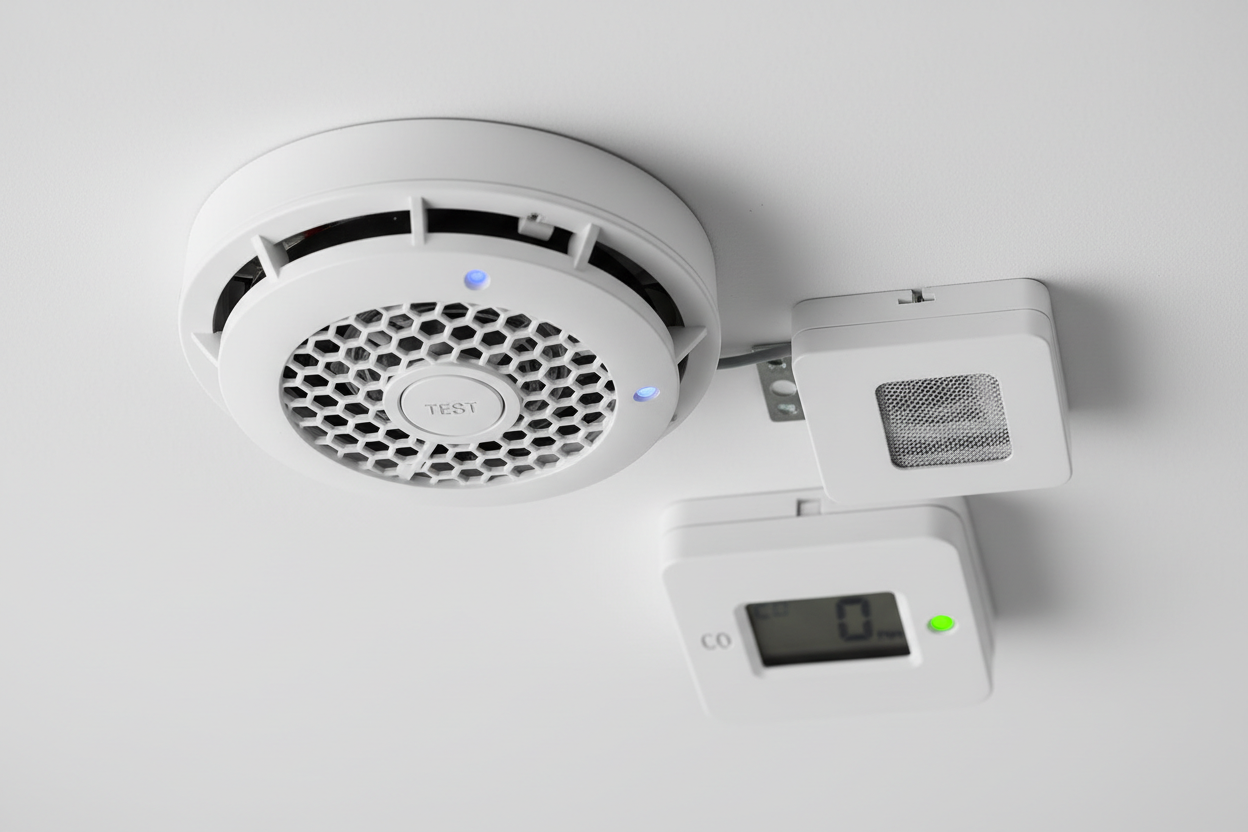 Electrical - Smoke & Carbon Alarms close up