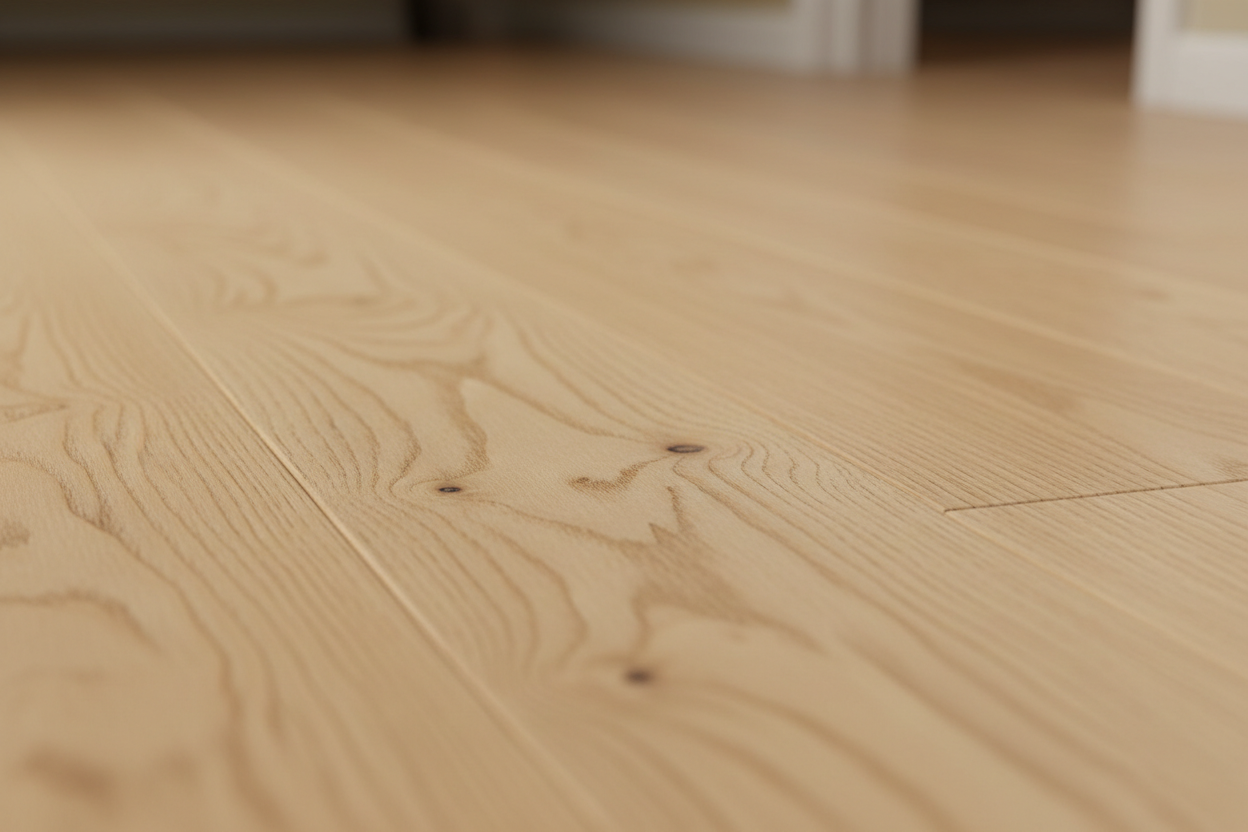 engineered flooring close up maple color