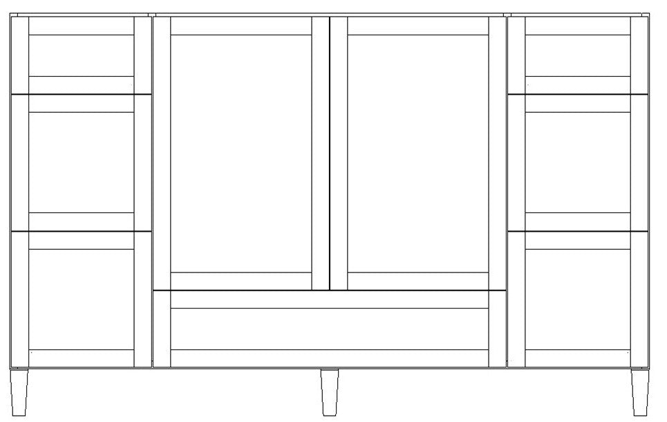 Classic Brand Cabinetry Vanity Bundle EVO54BDL-NWS