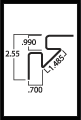 Oregon Pride 3/4" Inside Corner Brownstone
