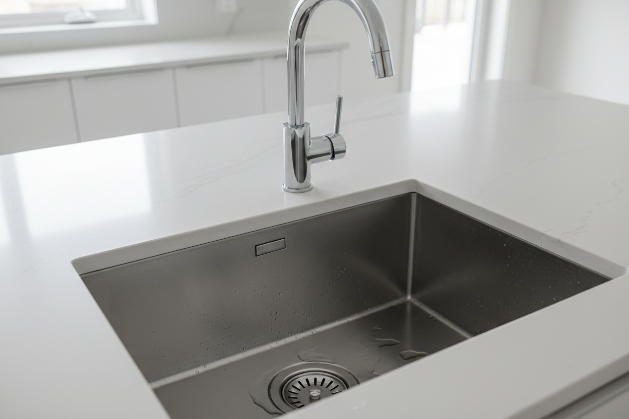 kitchen sink close up