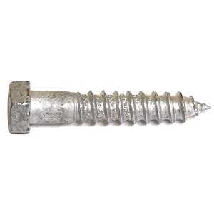 Reliable HLHDG127CT Lag Bolt, 1/2 in Thread, 7 in OAL, Steel, Galvanized