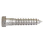 Reliable HLHDG127CT Lag Bolt, 1/2 in Thread, 7 in OAL, Steel, Galvanized