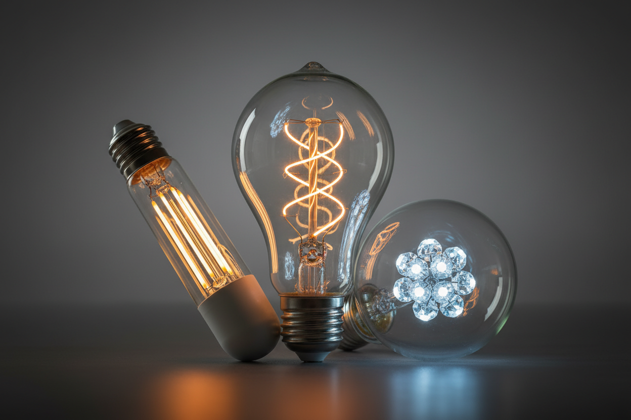  Light Bulbs close up