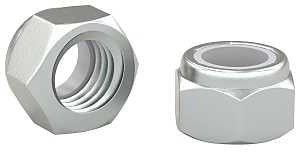 Reliable HNLNZ71614VP Lock Nut, UNC-UNF Thread, 7/16-14 Thread, Steel, Zinc, NE2 Grade