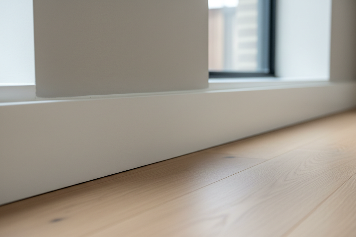 modern Baseboards close up
