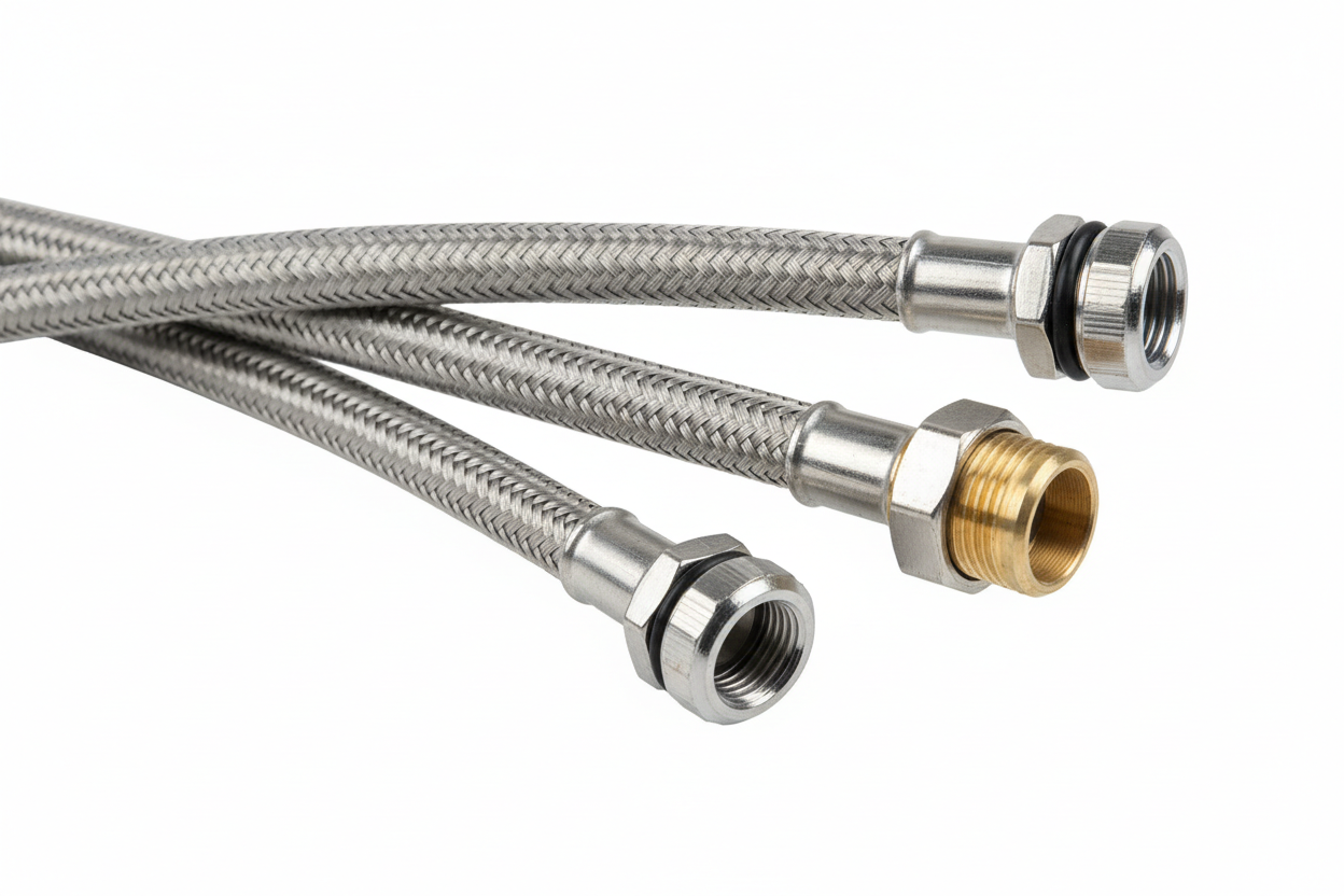 Plumbing - Flex Hoses close up