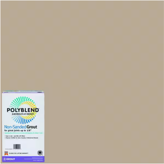 Polyblend Non-Sanded Grout-10lb Quartz #101