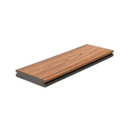Trex Transcend - 1 In. x 6 In. x 16 ft. - Tiki Torch Grooved Composite Decking Board