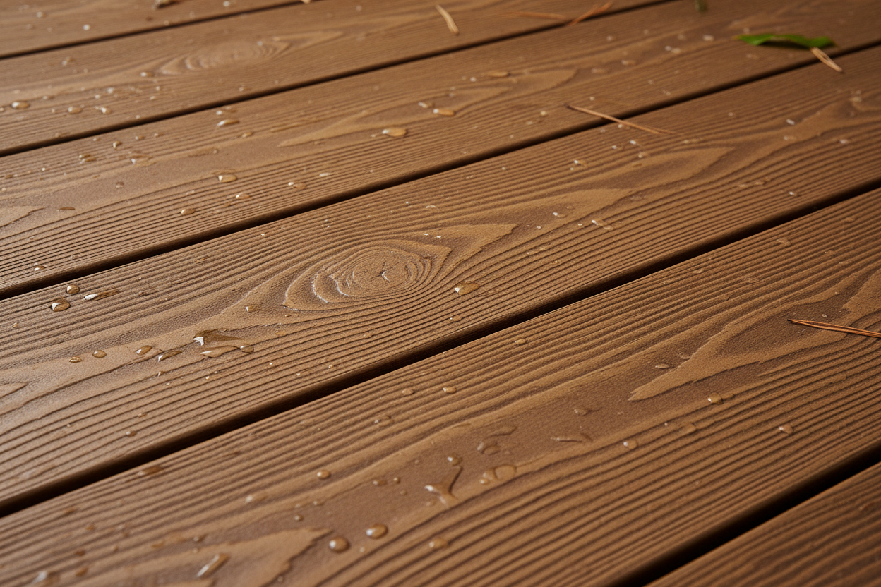 Trex decking close up