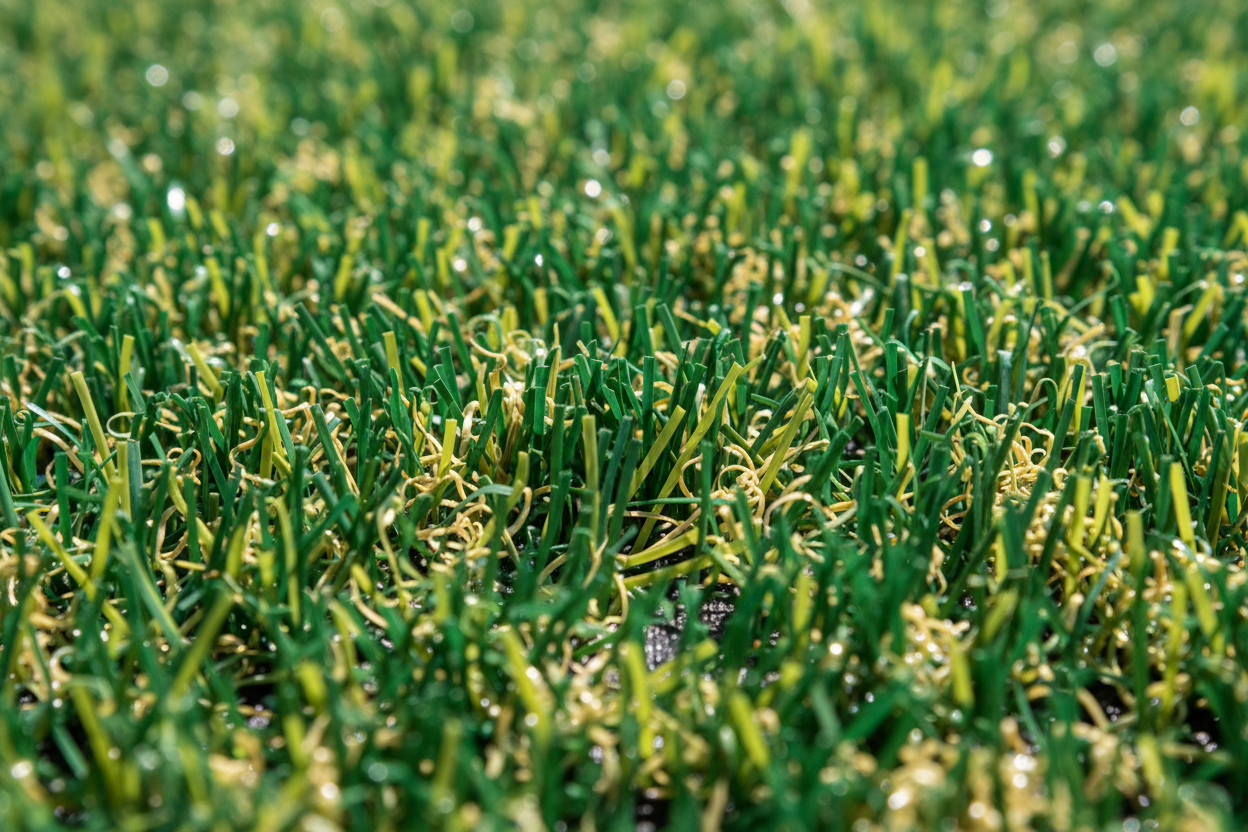 Turf green turf close up