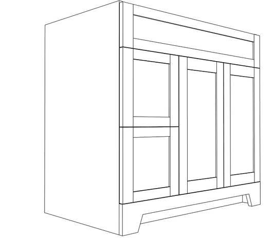 Classic Cabinetry - Vanity VSD36-MB