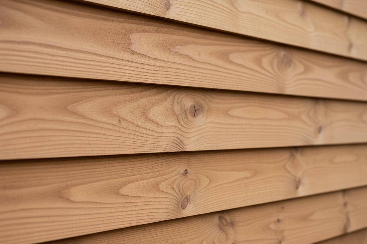 Wood siding close up